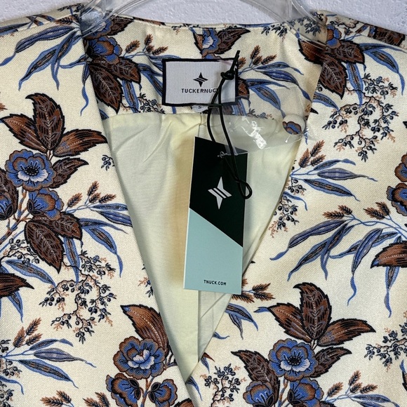 Tuckernuck Montrose Chintz Martine Vest SM Floral ButterYellow Spring Preppy NEW - Picture 11 of 17